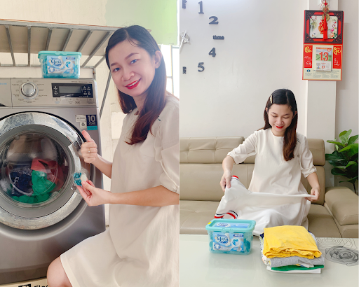 Cả ngày ngát hương với viên giặt xả Clara 3in1 giá chỉ hơn 3.000 đồng