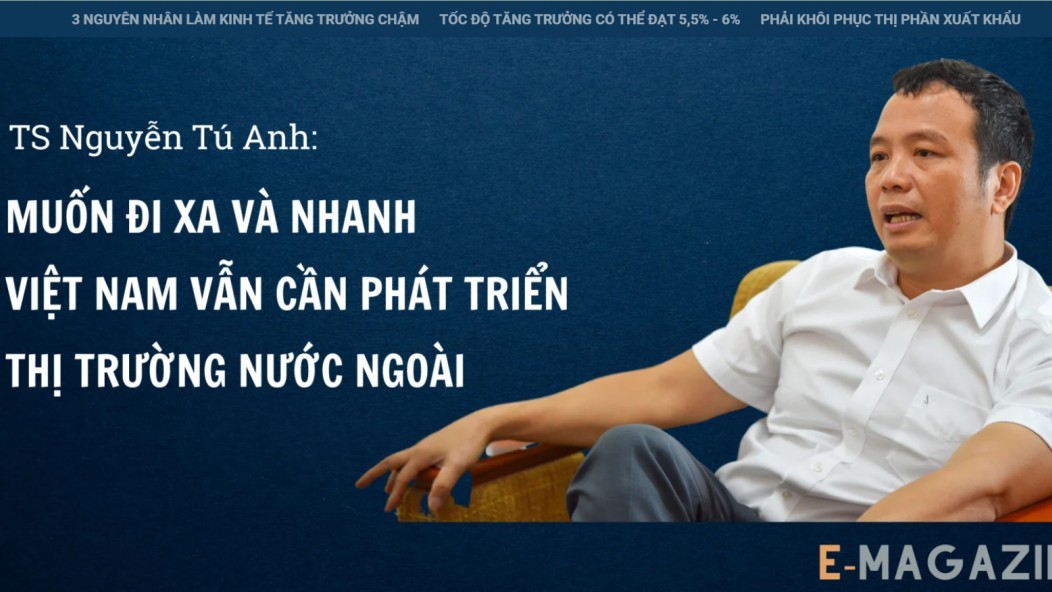 TS Nguyễn Tú Anh: Muốn đi xa và nhanh Việt Nam vẫn cần phát triển thị trường nước ngoài