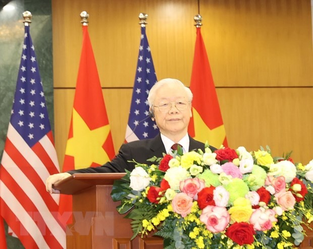 Việt Nam-Hoa Kỳ thông qua Tuyên bố chung, nâng tầm quan hệ hai nước | Chính trị | Vietnam+ (VietnamPlus)