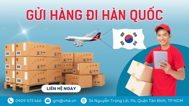 Nhiều tiện ích khi gửi hàng đi Hàn Quốc tại VHE.