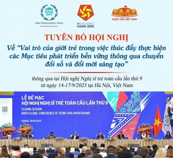 Toàn văn Tuyên bố tại Hội nghị Nghị sĩ trẻ toàn cầu lần thứ 9