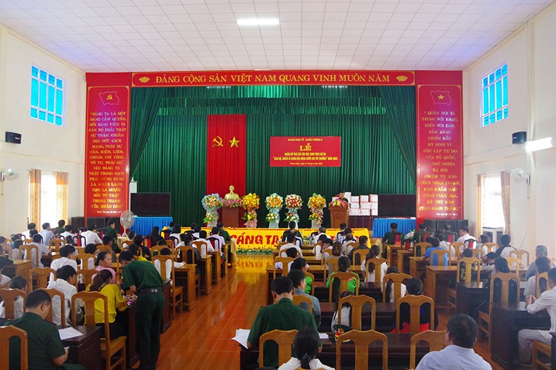 Quang cảnh buổi lễ. (Ảnh: Báo Thanh Hóa).