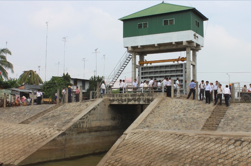 Cống Phú Hiệp trên hệ thống Bắc Vàm Nao huyện Phú Tân tỉnh An Giang. (Ảnh: iwem.gov.vn)