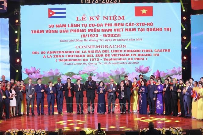Tổ chức trọng thể Lễ kỷ niệm 50 năm lãnh tụ Fidel Castro thăm vùng giải phóng miền Nam Việt Nam tại Quảng Trị