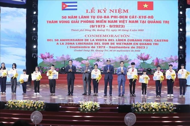 Tổ chức trọng thể Lễ kỷ niệm 50 năm lãnh tụ Fidel Castro thăm vùng giải phóng miền Nam Việt Nam tại Quảng Trị