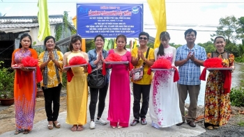 Vesaf xây dựng 3 công trình cầu, đường giao thông nông thôn ở Cà Mau