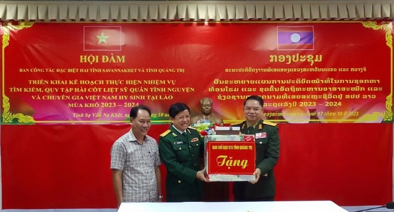 Quảng Trị - Savannakhet: Tăng cường tìm kiếm, quy tập hài cốt liệt sĩ mùa khô 2023-2024