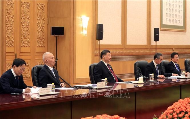 Chủ tịch nước Võ Văn Thưởng hội kiến Tổng Bí thư, Chủ tịch Trung Quốc Tập Cận Bình