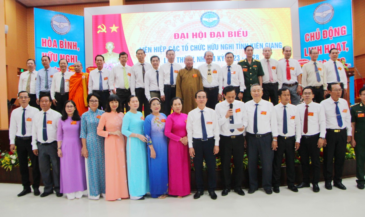 Ông Trần Chí Dũng tái đắc cử Chủ tịch Liên hiệp các tổ chức hữu nghị Kiên Giang