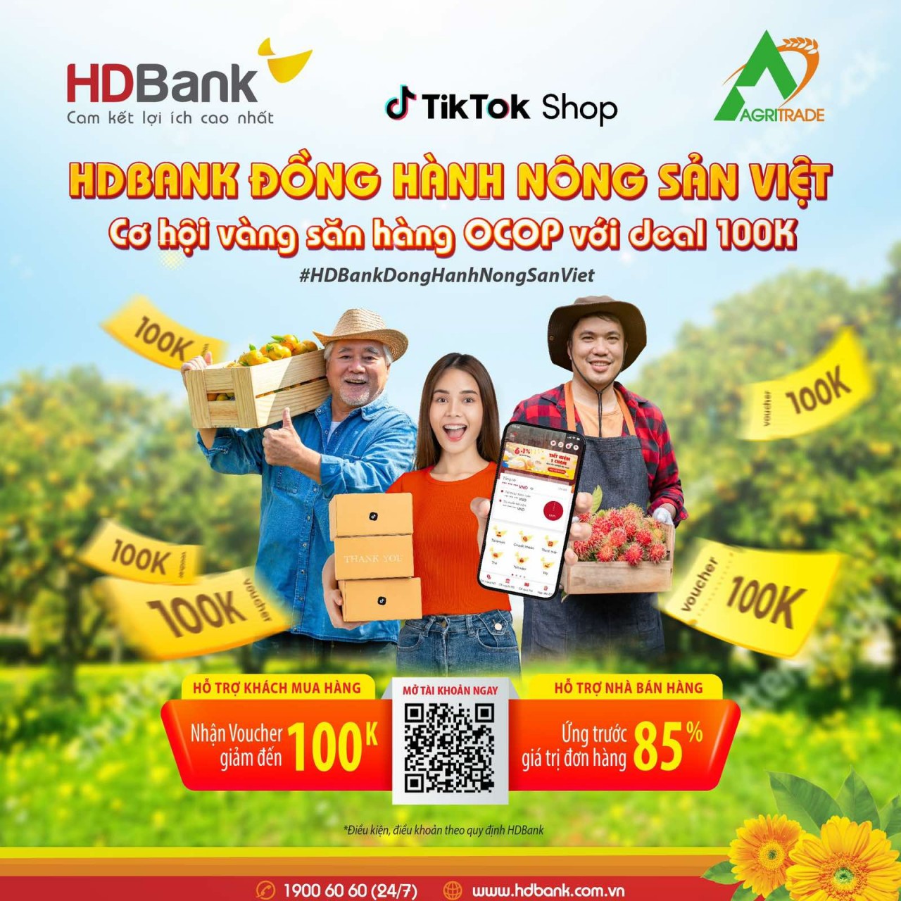HDBank cùng Agritrade thúc đẩy tiêu thụ nông sản Việt trên nền tảng số