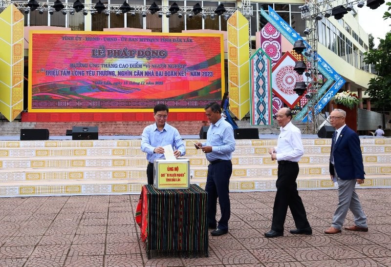 Đắk Lắk: Ủng hộ 13,6 tỷ đồng tại Lễ phát động hưởng ứng Tháng cao điểm “Vì người nghèo”