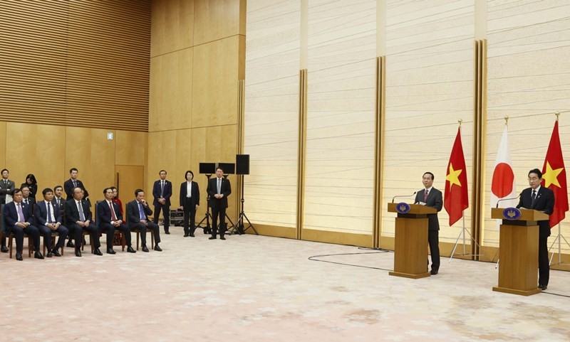 Việt Nam-Nhật Bản nâng cấp quan hệ hai nước lên Đối tác chiến lược toàn diện vì hòa bình và thịnh vượng tại châu Á và trên thế giới