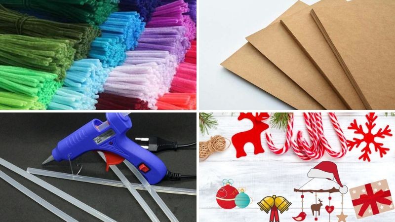 Noel 2023: Hướng dẫn làm cây thông Noel bằng kẽm nhung đơn giản, chi tiết nhất