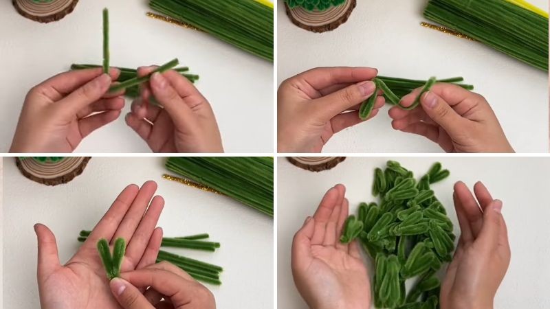Noel 2023: Hướng dẫn làm cây thông Noel bằng kẽm nhung đơn giản, chi tiết nhất