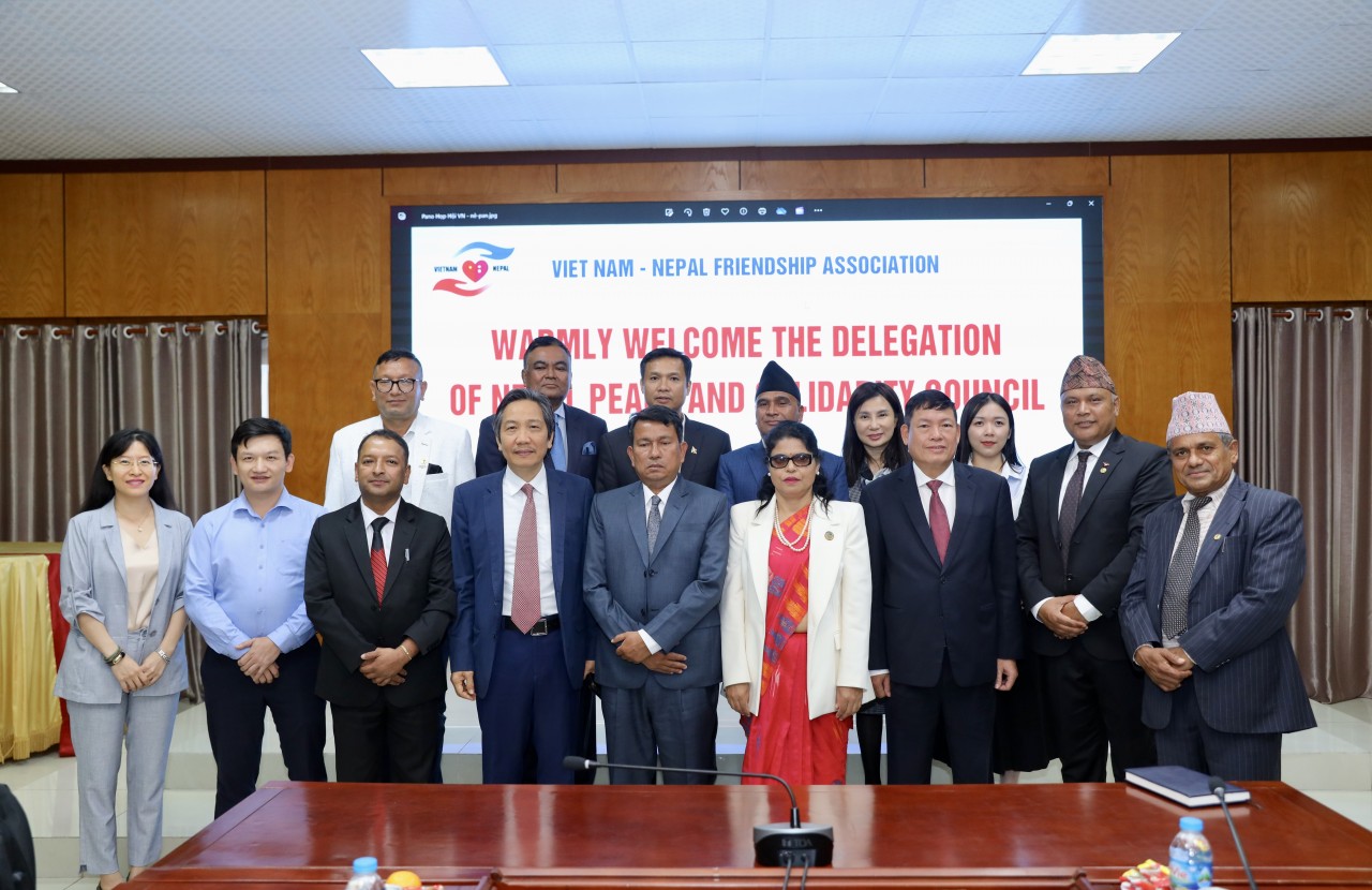 Hội Hữu nghị Việt Nam - Nepal và Hội đồng Hòa bình và Đoàn kết Nepal thúc đẩy hợp tác trên 4 nội dung