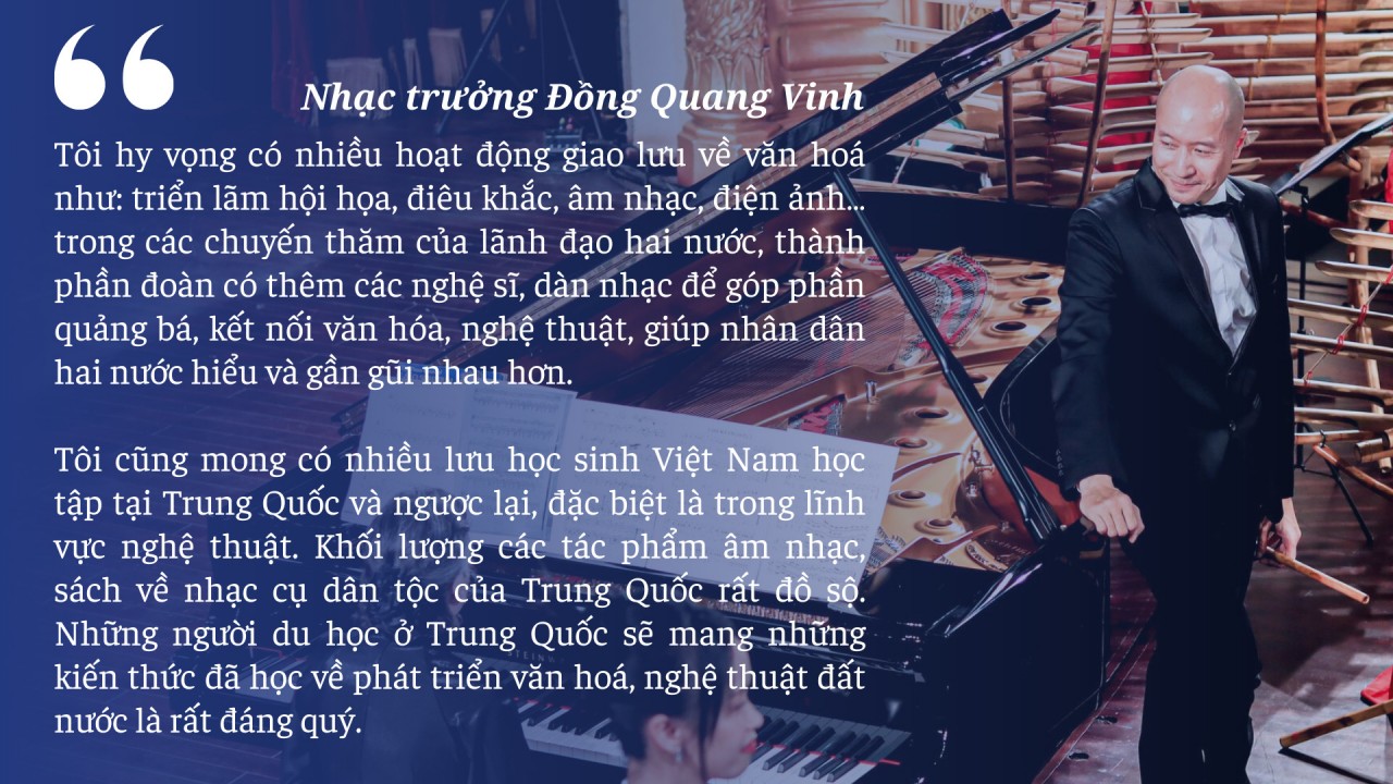 Nhạc trưởng Đồng Quang Vinh và “bản giao hưởng” tình dân hai nước Việt – Trung
