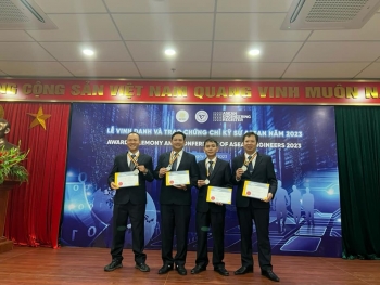 4 kỹ sư của EVNGENCO1 được công nhận là Kỹ sư chuyên nghiệp ASEAN năm 2023