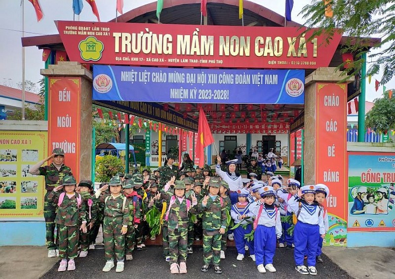 Ý nghĩa chương trình giao lưu: “Bé tập làm chú Bộ đội” ở Trường Mầm non Cao Xá 1