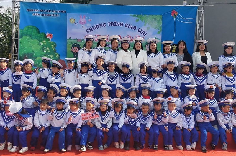Ý nghĩa chương trình giao lưu: “Bé tập làm chú Bộ đội” ở Trường Mầm non Cao Xá 1