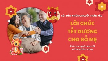 Tết Dương lịch 2024: Lời chúc Tết dương dành cho bố mẹ ý nghĩa nhất