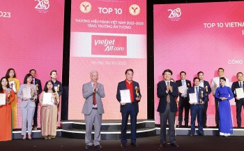 tang truong an tuong trong nam 2023 vietjet duoc vinh danh top 50 thuong hieu manh viet nam