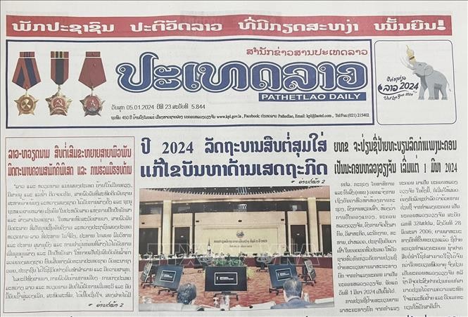 Báo chí Lào nêu bật thành tựu hợp tác Lào - Việt Nam