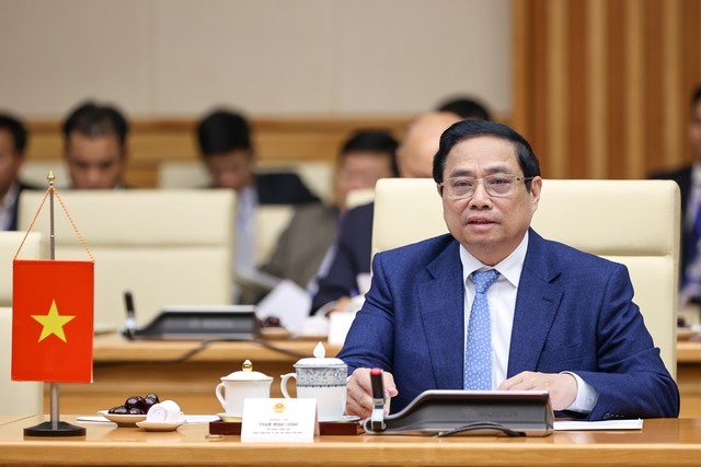 Thủ tướng Phạm Minh Chính và Thủ tướng Lào đồng chủ trì kỳ họp lần thứ 46 Ủy ban liên Chính phủ về hợp tác song phương