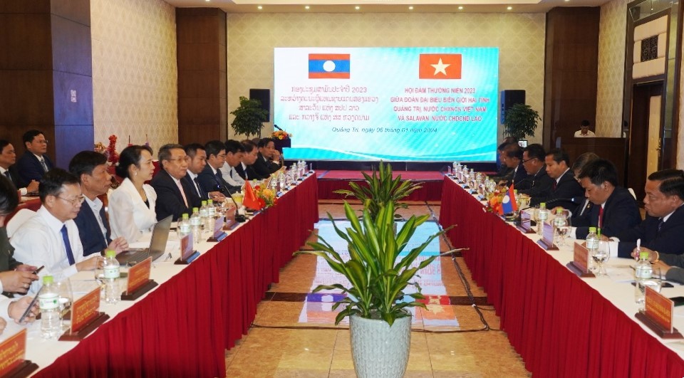 Quảng Trị và Salavan (Lào) ký kết biên bản thường niên về công tác biên giới