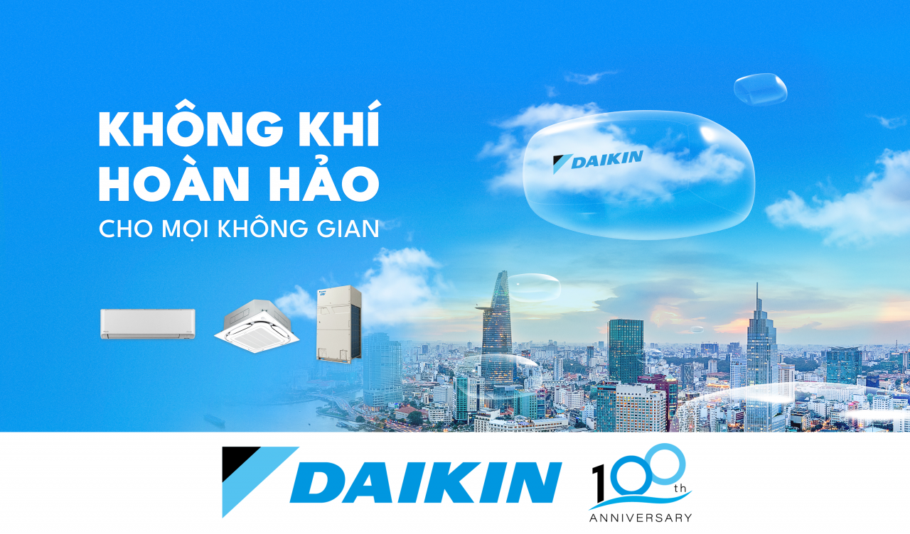 Daikin - Chuyên gia không khí hàng đầu Nhật Bản kỷ niệm 100 năm  mang “không khí hoàn hảo” đến mọi không gian