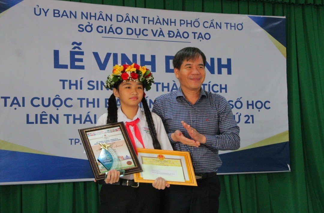 Cần Thơ vinh danh học sinh đạt giải cao tại Cuộc thi Bàn tính và Toán số học Thái Bình Dương