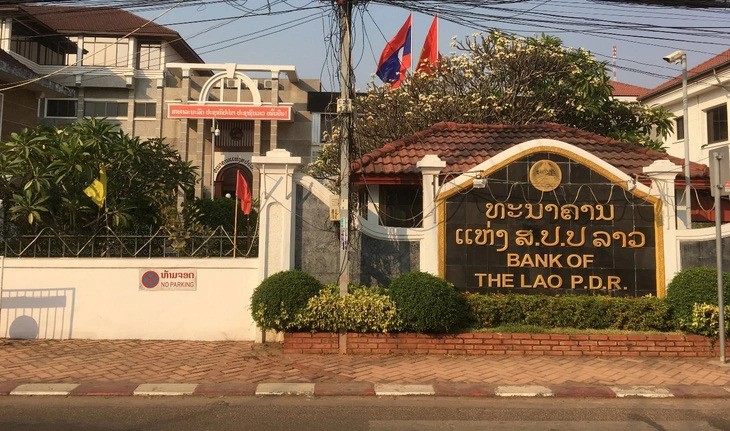 Trụ sở Ngân hàng Nhà nước Lào tại thủ đô Vientiane. (Ảnh: laotiantimes.com)