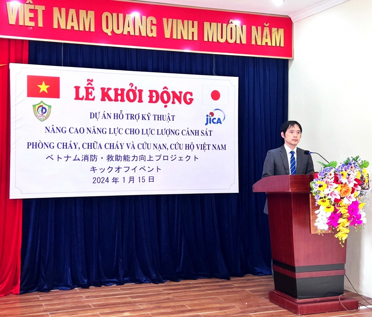 JICA nâng cao năng lực cho lực lượng cảnh sát phòng cháy, chữa cháy và cứu nạn, cứu hộ Việt Nam