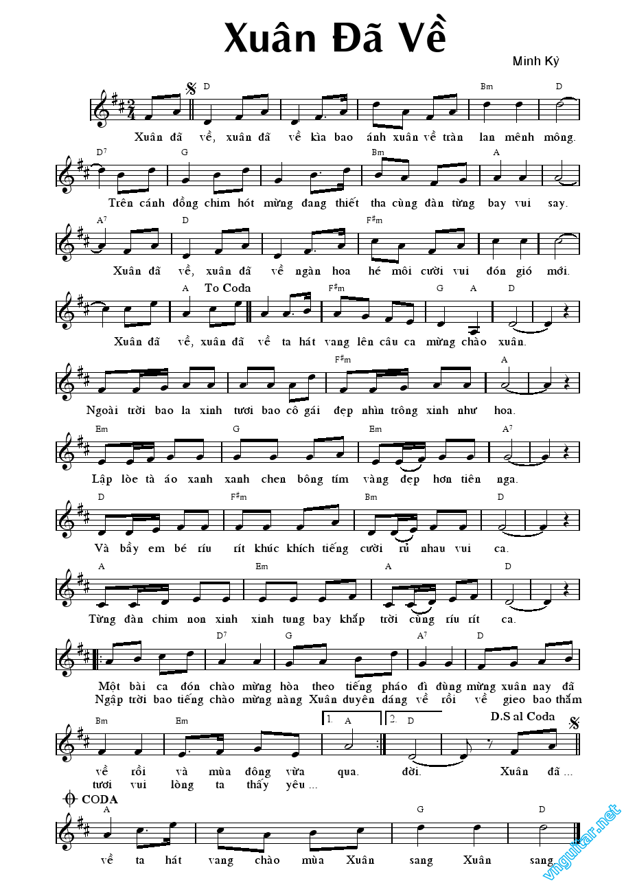 Lời bài hát (Lyrics) “Xuân đã về” – Bài hát được mở nhiều nhất mỗi dịp xuân về