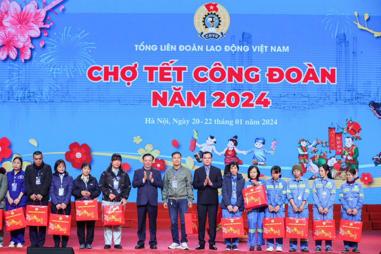 Hà Nội: Khai mạc “Chợ Tết Công đoàn 2024”