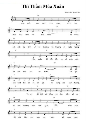 Lời bài hát (Lyrics) 