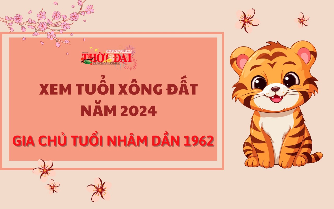 Tuổi xông đất năm 2024 cho gia chủ tuổi Nhâm Dần 1962