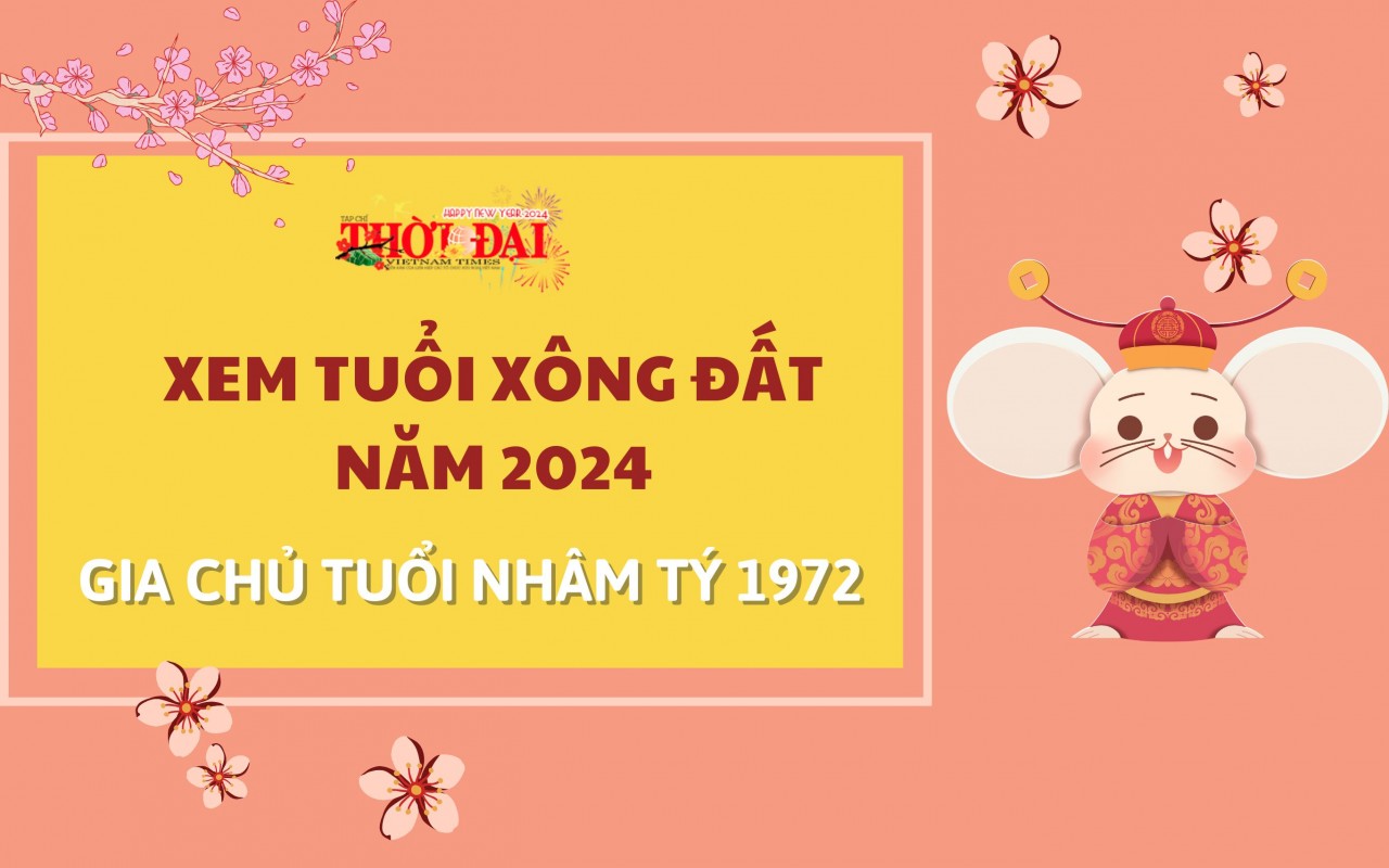 Tuổi xông đất năm 2024 cho gia chủ tuổi Nhâm Tý 1972