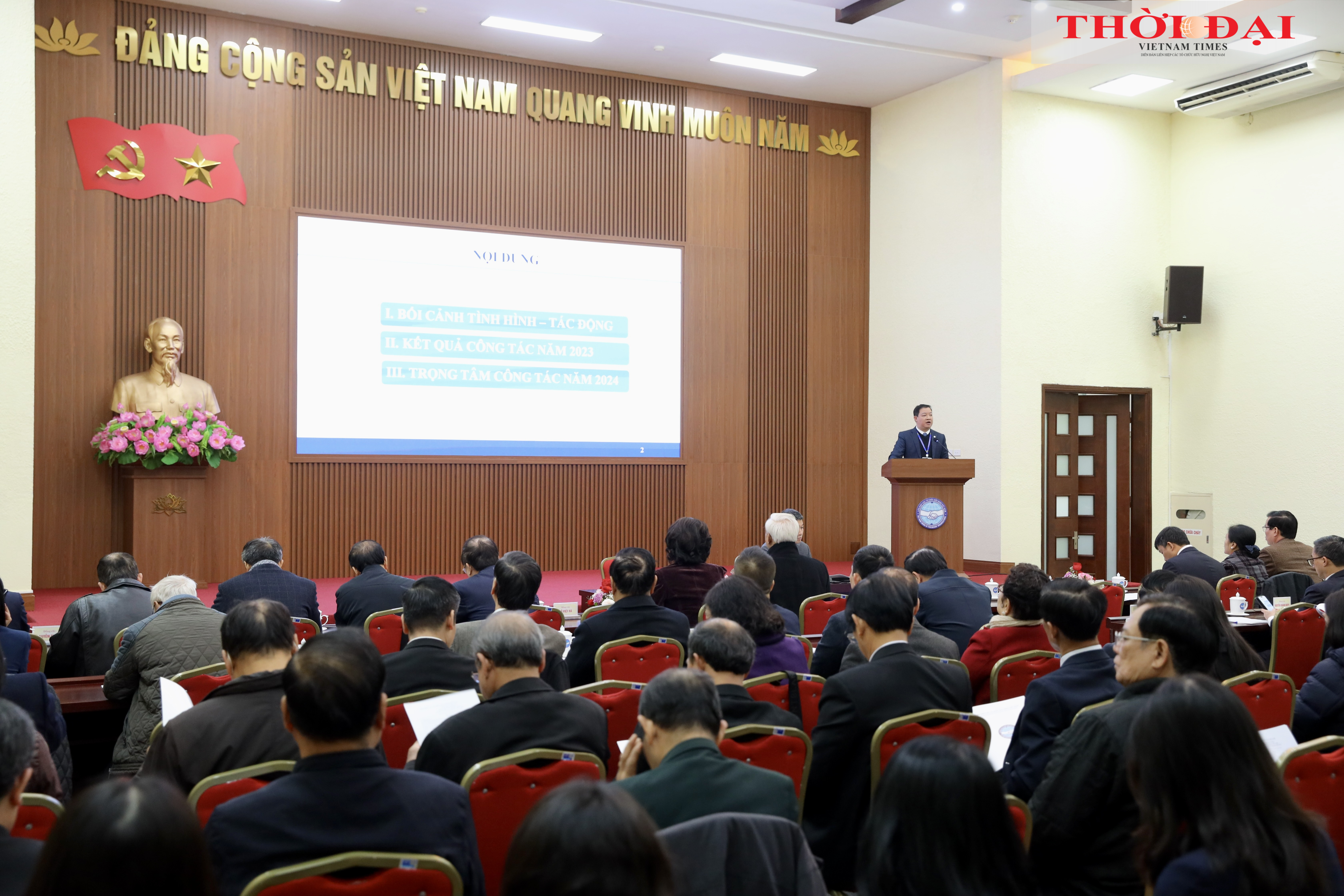 Hội nghị Đoàn Chủ tịch VUFO lần thứ IX, khóa VI, nhiệm kỳ 2019  - 2024. (Ảnh: Đinh Hòa)