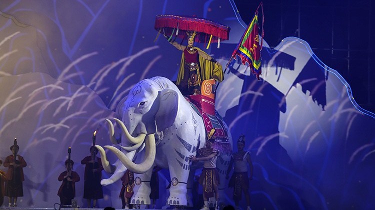 Mãn nhãn với màn 3D mapping tại Lễ hội Hai Bà Trưng