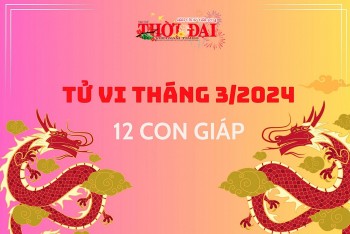 Tử vi tháng 3/2024 12 con giáp: Dần đón nhận may mắn Ngọ gặp nhiểu rắc rối