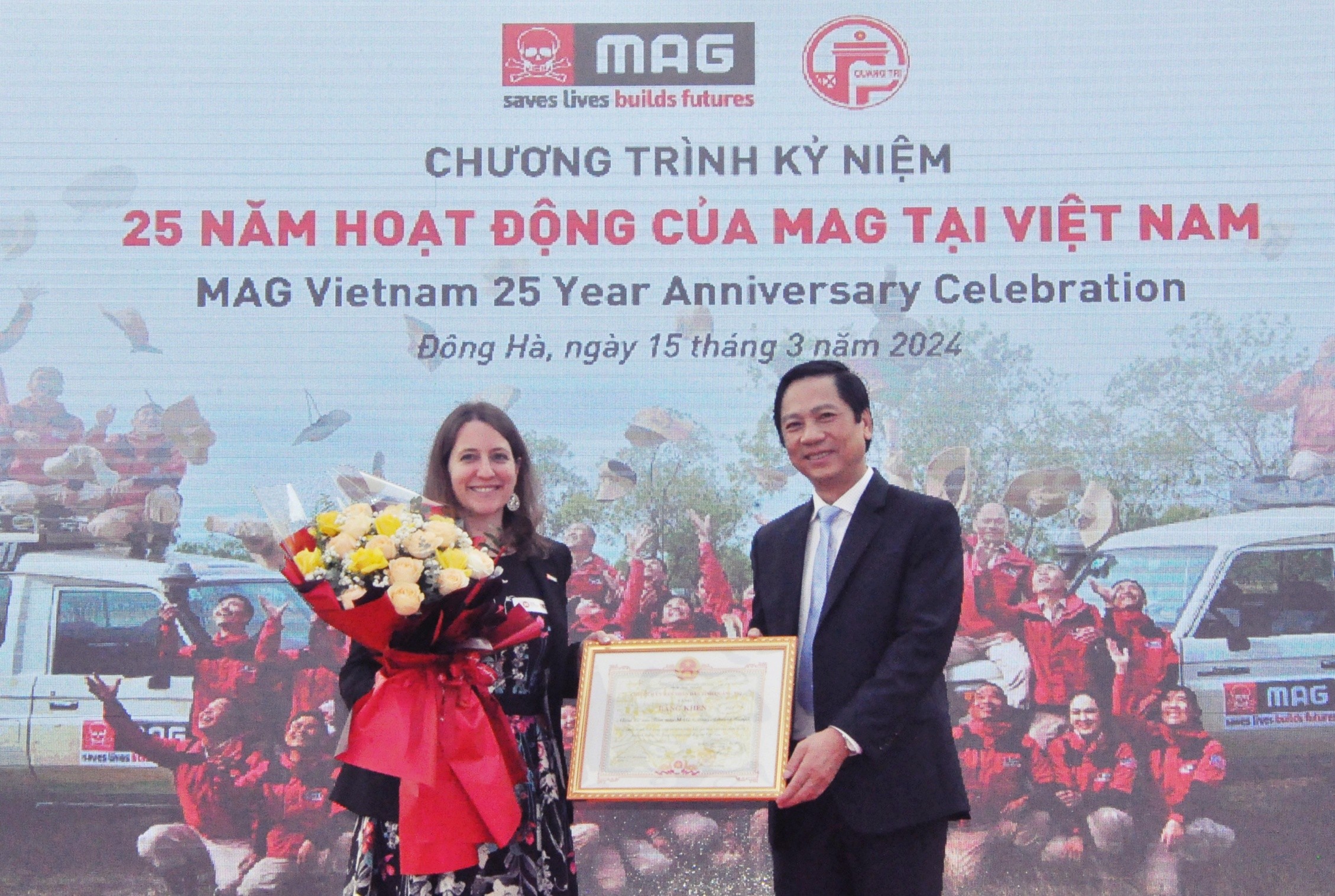 MAG nhận bằng khen vì những nỗ lực rà phá bom mìn tại tỉnh Quảng Trị