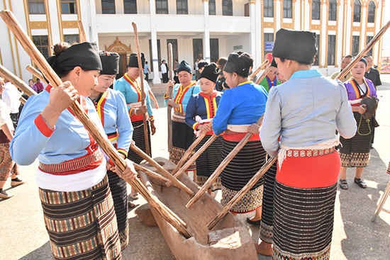 Hoạt động văn hóa cộng đồng trong khuôn khổ Những ngày văn hóa - du lịch Sơn La và Hủa Phăn 2018 (Ảnh: Báo Sơn La)