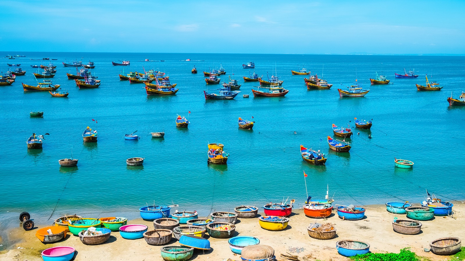Làng chài Mũi Né, Bình Thuận. (Ảnh: KT)