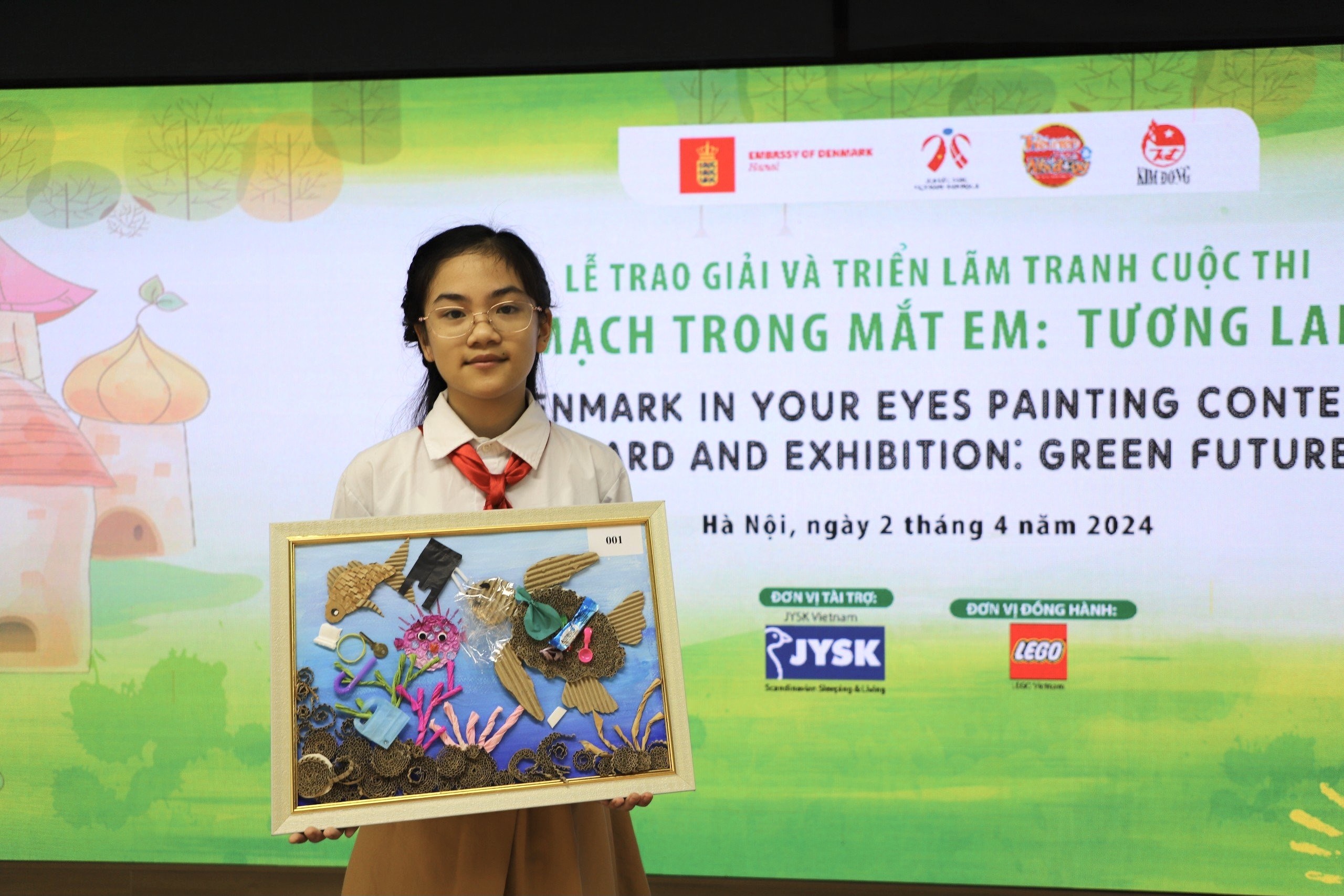 "Tiếng kêu từ biển xanh" giành giải đặc biệt trong Cuộc thi Đan Mạch trong mắt em 2023