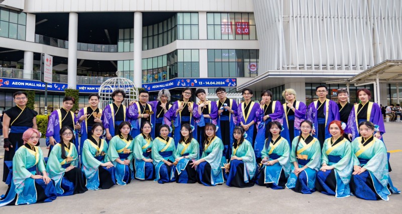 Vẻ đẹp của điệu nhảy Yosakoi trong lễ hội văn hóa Việt - Nhật 2024