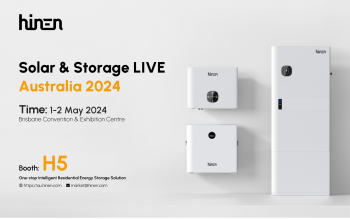 Hinen giới thiệu nhiều giải pháp năng lượng sáng tạo tại Triển lãm Solar & Storage Live Australia 2024