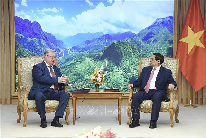 Thủ tướng Phạm Minh Chính tiếp Chủ tịch Hội Luật gia Liên bang Nga