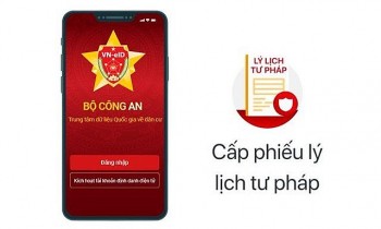 Cách đăng ký cấp phiếu lý lịch tư pháp trên VneID