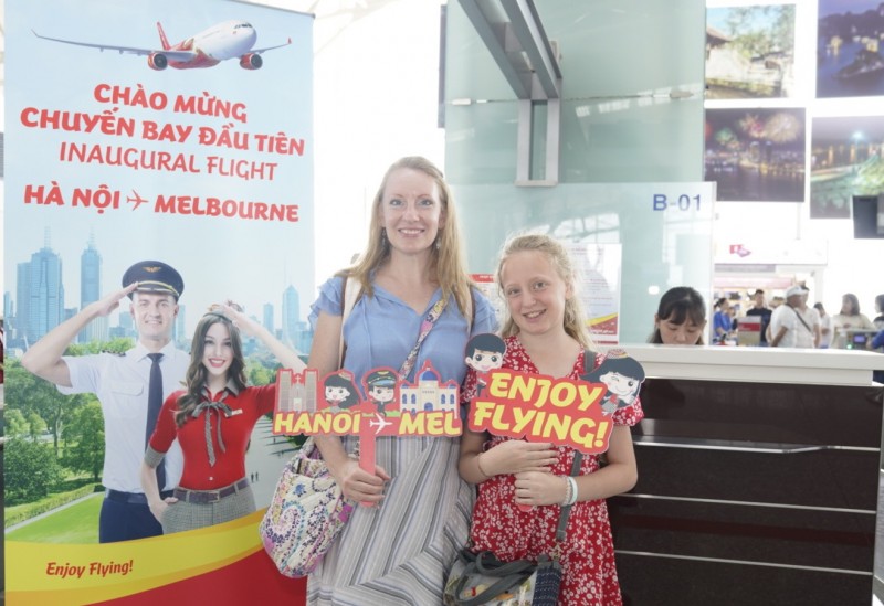 Hành khách bay cùng Vietjet.