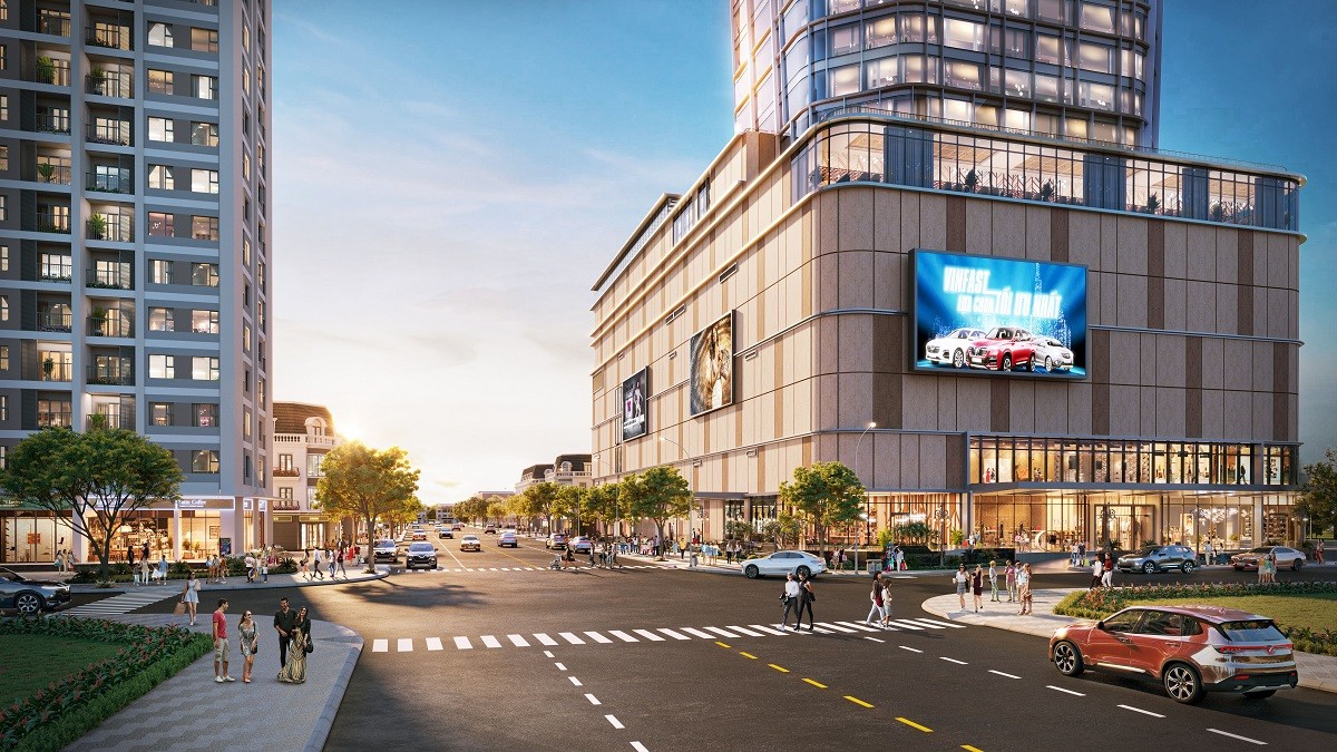 Sự xuất hiện của tổ hợp shophouse, trung tâm thương mại, khách sạn 5 sao kiến tạo nên một điểm đến sầm uất bậc nhất thành Vinh